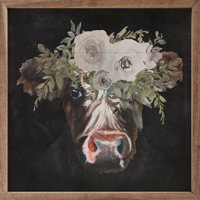 Vache florale noire