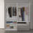 Westlake Elegant Full-Length Mirrored Wardrobe With Dual Compartments And Multiple Drawers