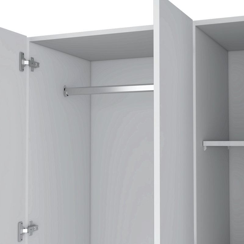Armoire, armoires de chambre à coucher, armoire de rangement pour vêtements pour chambre à coucher, Blanc