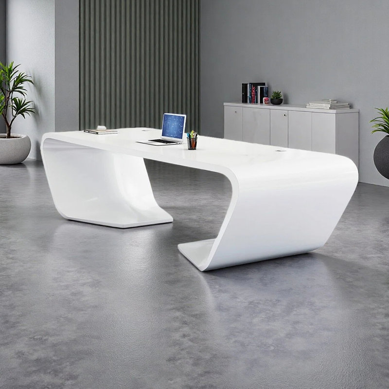 Bureau simple et moderne, H 29,53 po x l 62,99 po x P 31,5 po