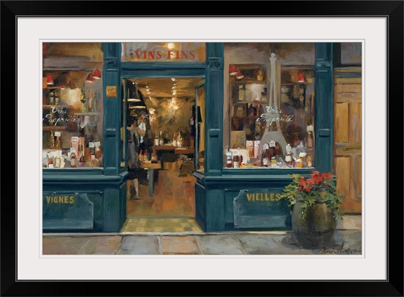Yves " Parisian Wine Shop " by Marilyn Hageman Fleur De Lis Living 