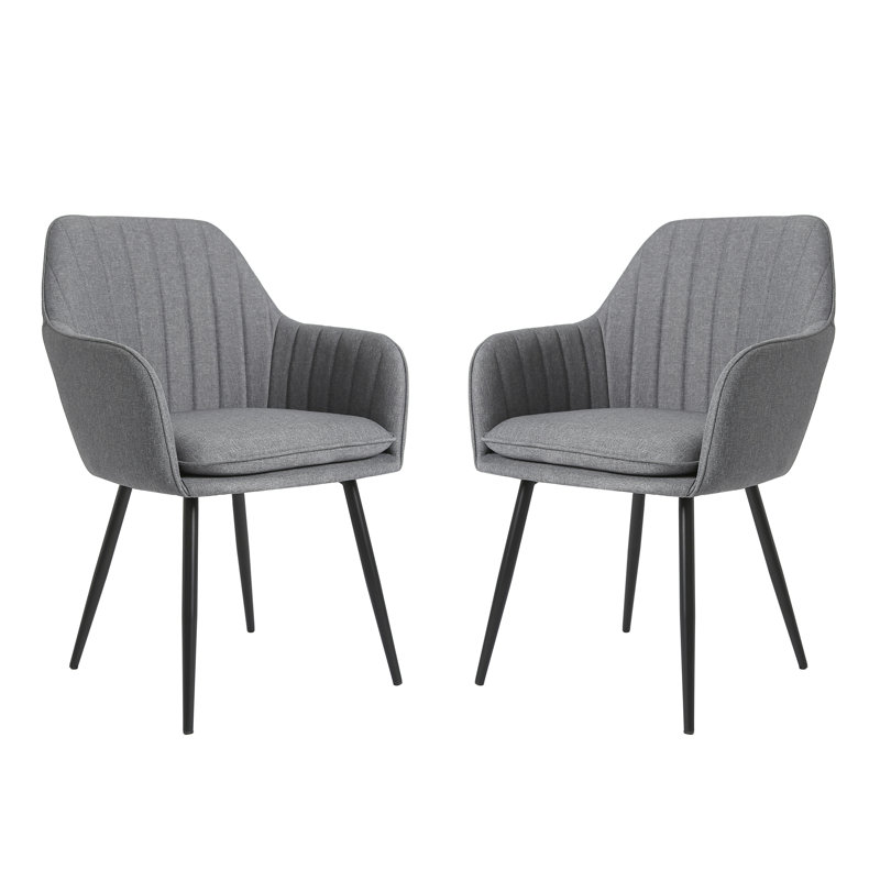 Pugliese Upholstered Armchair, Dark Grey