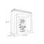 Foyer autoportant en bois massif blanc-117547273