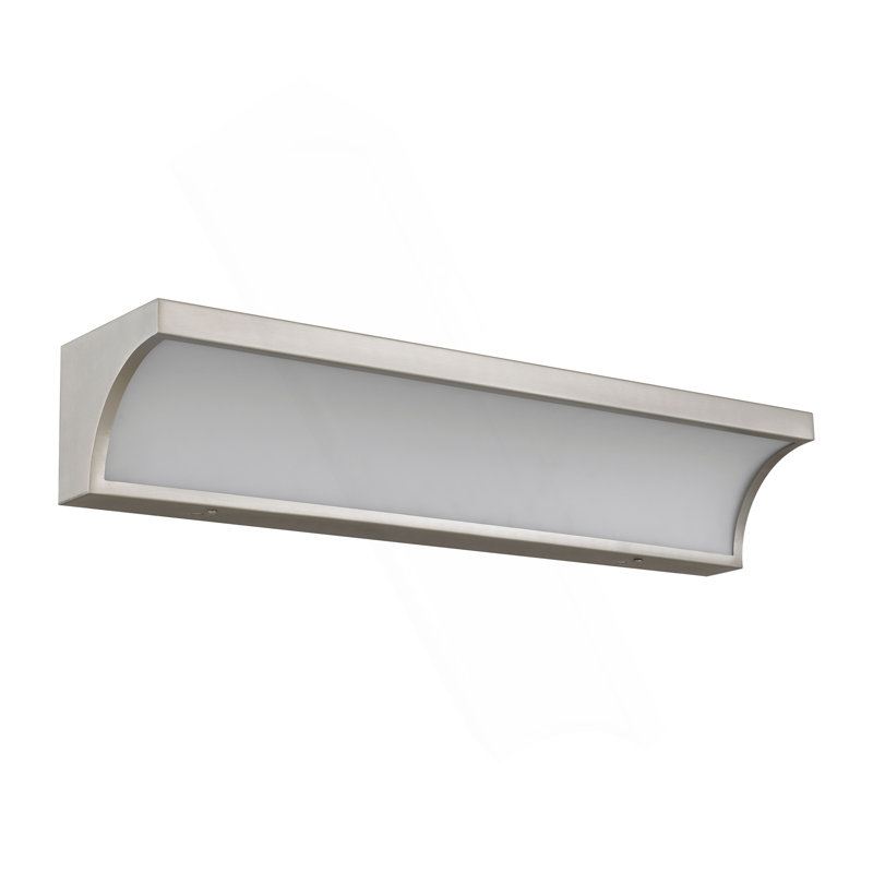 Barre d'éclairage de meuble-lavabo moderne / contemporaine 24 pouces à DEL intégrée en nickel brossé, Nickel brossé