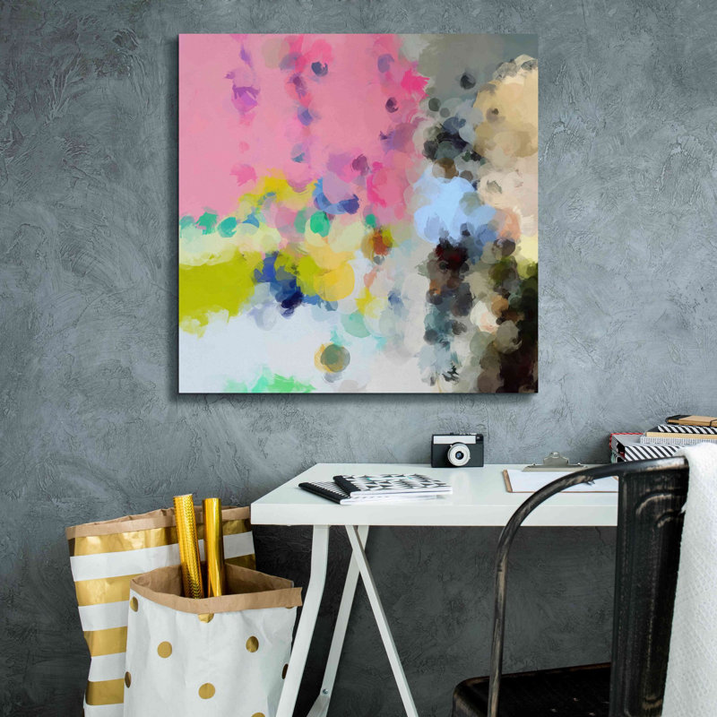«Epic Graffiti Abstract Abstract Flows 20» par Irena Orlov, impression sur toile, 12 po x 12 po, H 26 po x l 26 po x P 1,5 po