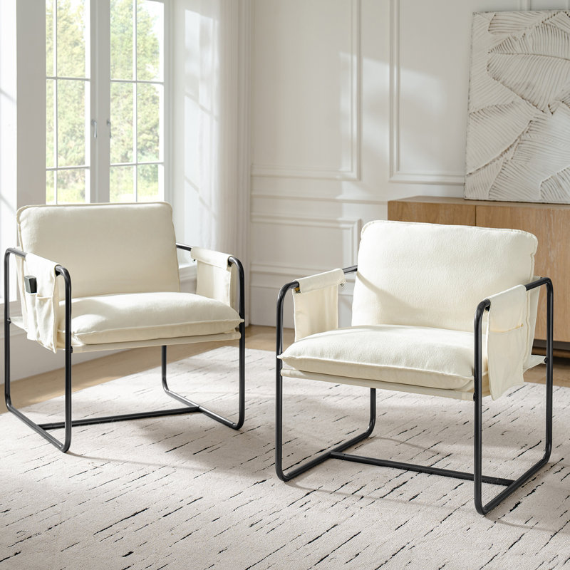 Fauteuil Ruhee , Polyester beige