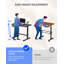 Gas Spring Adjustable Mobile Standing Desk With Wheels-1182227202-1182227200