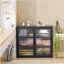 Armoire murale style rétro avec tablettes détachables