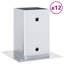 Post Bases Square 12 Pcs 91X91 Mm Galvanised Steel-1782583060