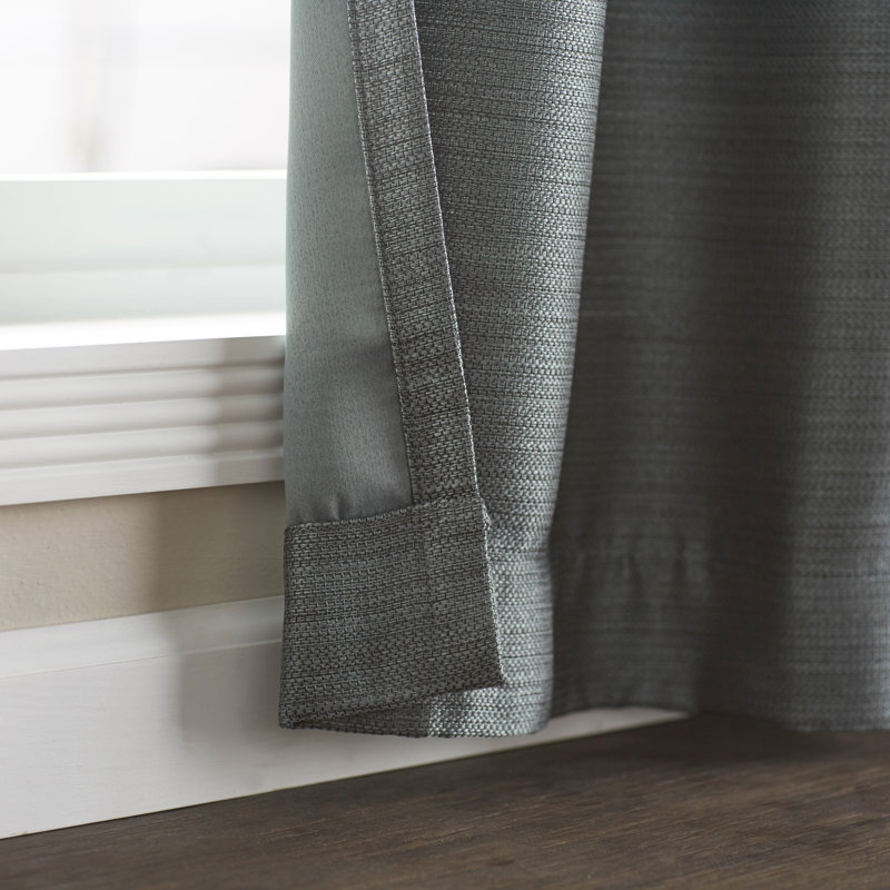 Bryson Blackout Curtain Single Panel, 52" W x 95" L, Indigo