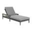 Chaise longue simple inclinable avec coussins 82,5 po Nao