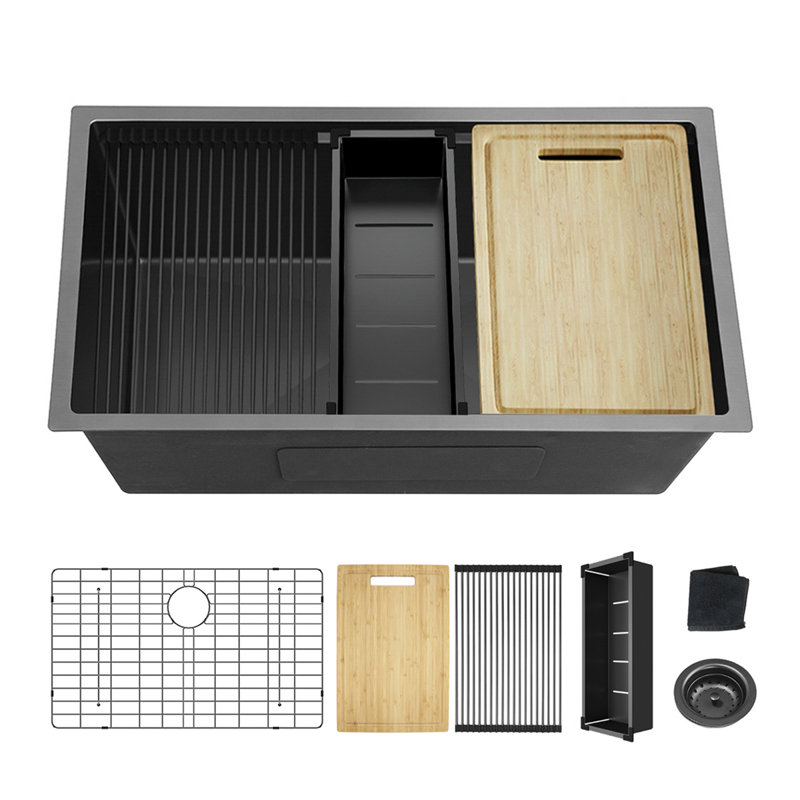 32'' L Single Bowl Stainless Steel Kitchen Sink