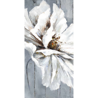 Flower on wood - 15.75"x31.50" Desk mat