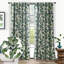 Rideaux en lin tropical à motif floral occultant et isolant pour chambre à coucher-113728697