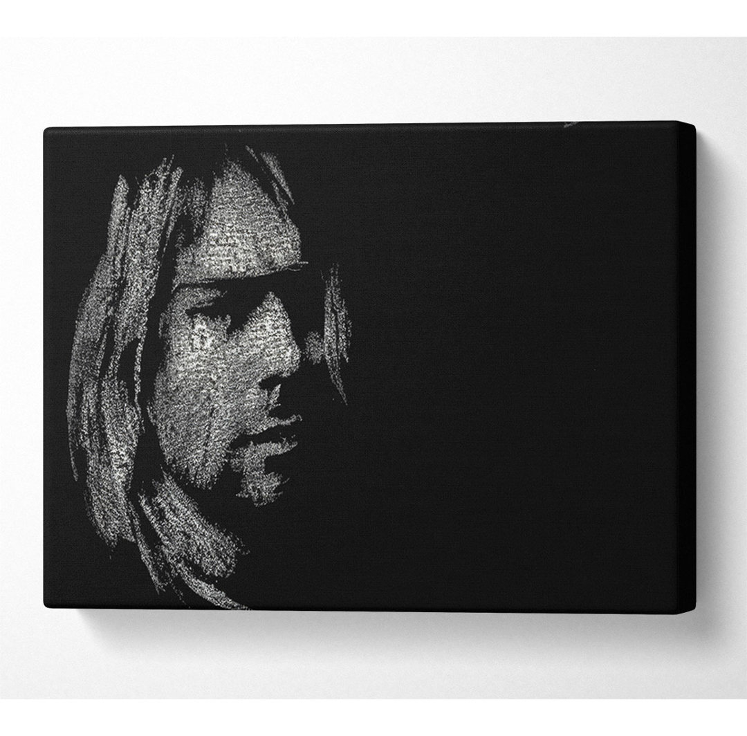 Kurt Cobain Portrait - Kunstdrucke auf Leinwand