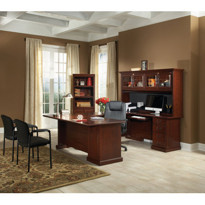 Clintonville U-Shaped Executive Desk with Hutch