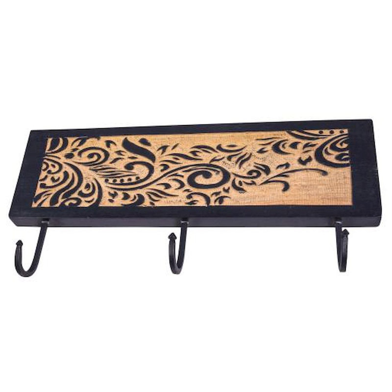 Medjaou Solid Wood Wall Hook Wall Mounted Coat Rack