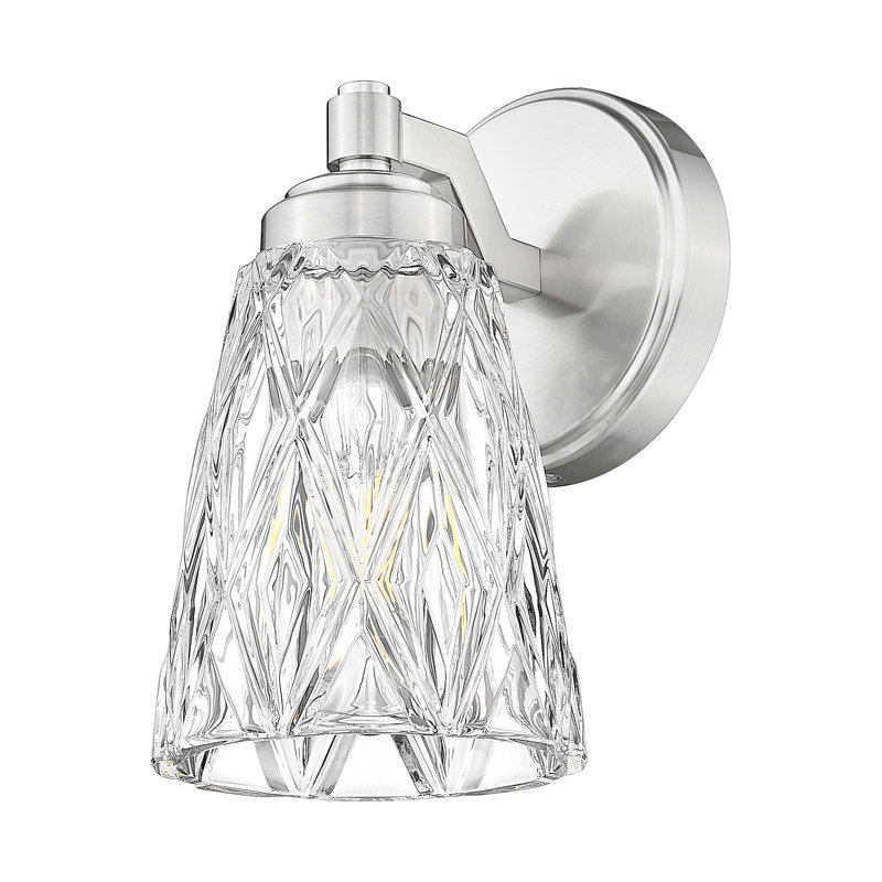 Jordynn 9 inch Brushed Nickel 1 Light Wall Sconce, Brushed Nickel