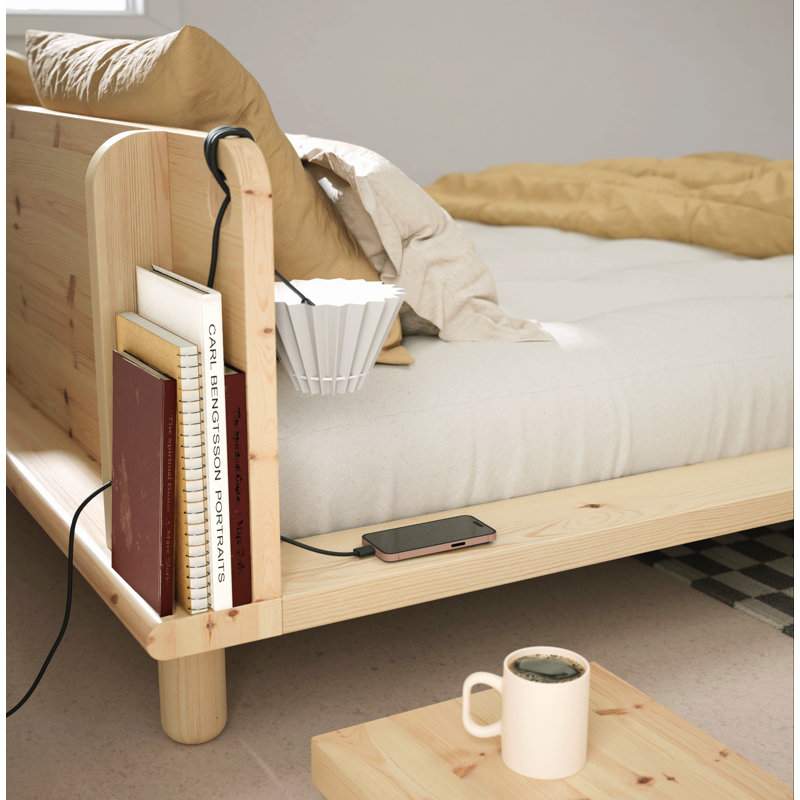 Peek Bed Frame, Scandinavian design, made in Europe, FSC certified wood, choose your size, Clear Lacquered