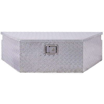 39Inch Aluminum Tool Box,Heavy Duty Truck Bed Tool Box,Outdoor Trailer Pickup Storage Tool Box,RV Storage Organizer,Underbody Box W/Lock Keys,Silver 39X16.5X11.8Inch