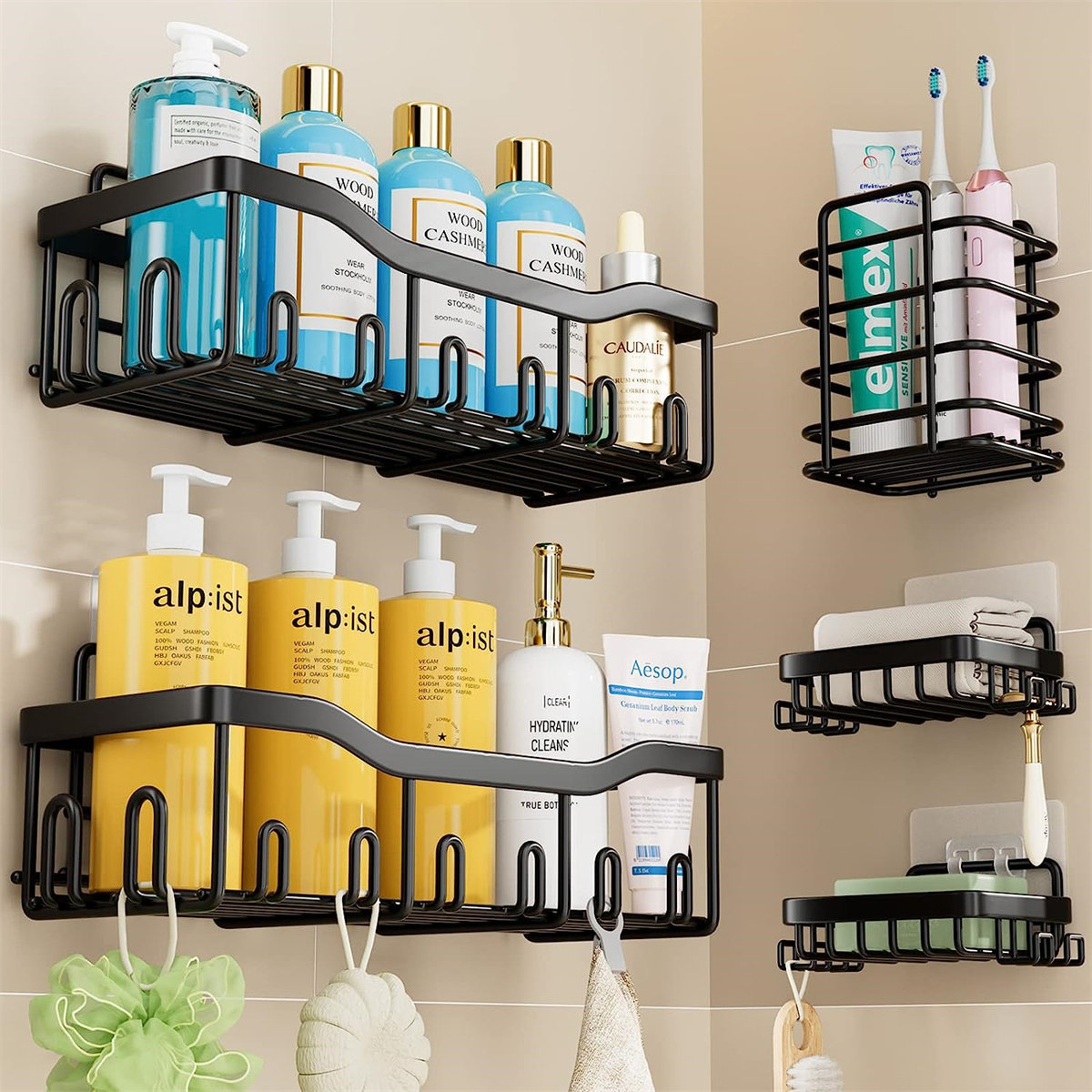 Maraam Suction Shower Shelf Rebrilliant