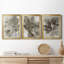 Birch Leaves I - Ensemble de 3 peintures sur toile encadrées-738860646-738860635