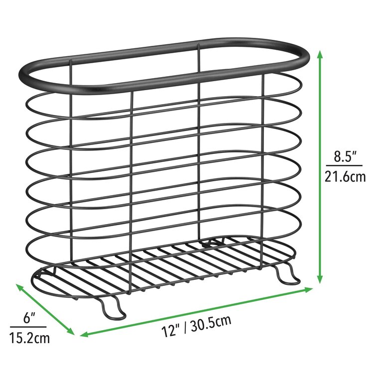 mDesign Metal Free Standing Magazine Rack & Reviews