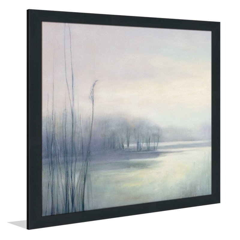 « misty souvenirs ii », reproduction de peinture à l’aquarelle encadrée, H 33,5 po x l 33,5 po x P 0,75 po