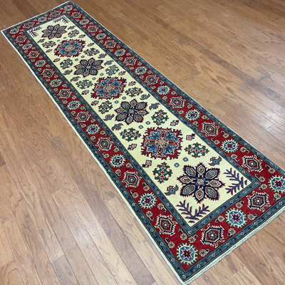 Jevon One-of-a-Kind 2'8" X 9'10" Runner Wool Area Rug in Ivory
