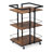 Multi-tier Salon Cart with Universal Wheels and Iron Rail