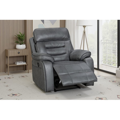 Bittany 95 cm Wide Faux Leather Recliner