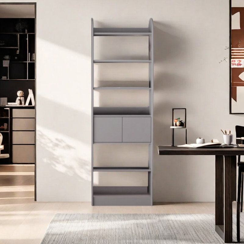 Nowell, (6 tablettes) H 78,74 po x l 23,62 po x P 11,81 po, Gris