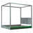 Queen Size White Canopy Bed With Led, Platform Design, Harmonious Surroundings Led For Size, Bed, Complementary Decor-811897744