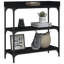 Console en bois d'ingénierie noir 29,5 po x 11,8 po x 31,5 po