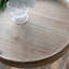 Grande table d'appoint 23 po blanche vieillie