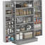 Garde-manger avec tablettes réglables, portes-173321447-173321445