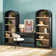 Sitarski 3 Piece Curved Waterfall Writing Desk with Open Arch Bookcases