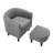 Upholstered Chair With Ottoman-770645364