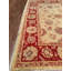 Tapis en laine et coton crème noué à la main Original Original