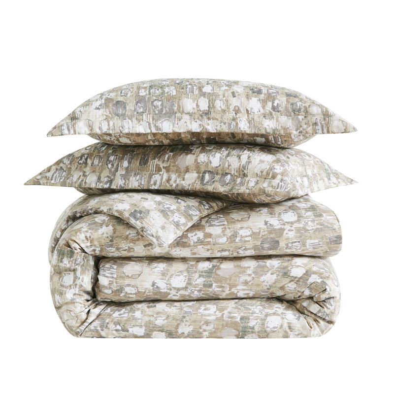 Ensemble d'édredon surdimensionné en duvet Rhyth, Édredon pour lit simple + 1 taie décorative stan