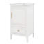 Meuble-lavabo de 20 po avec lavabo, meuble de rangement autoportant avec porte à fermeture douce, support de porte et tiroir