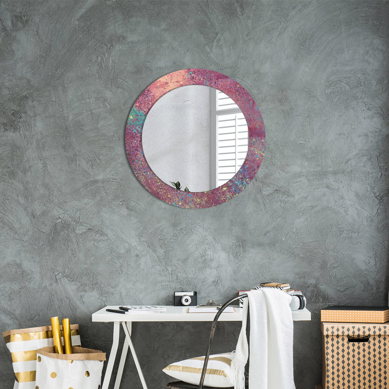 Huldar Glass Flat Wall Mirror, 60cm H x 60cm W
