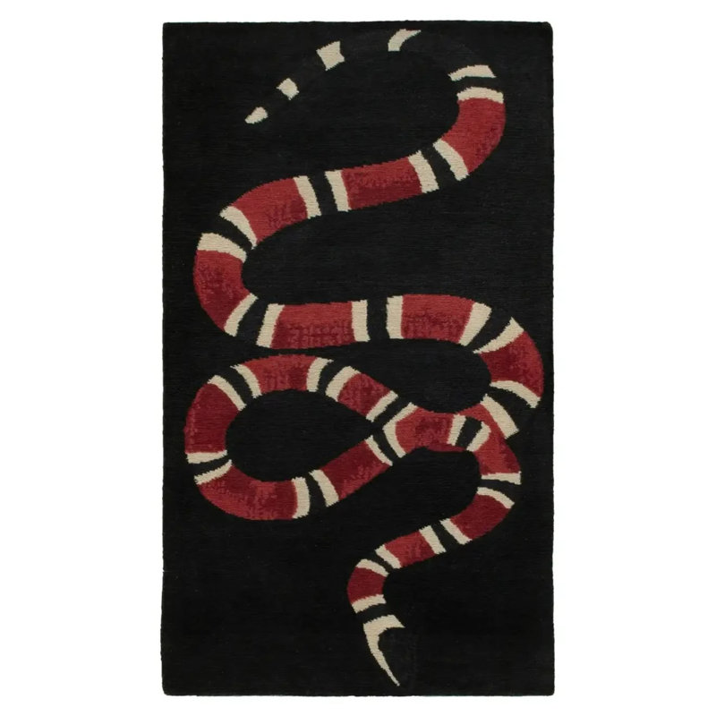 Shikia Performance Washable Animal Print Indoor / Outdoor Rug, Rectangle 3'3" x 6'7"