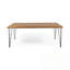 Ensemble repas d'extérieur 7 pièces avec 6 fauteuils et pieds de table en métal