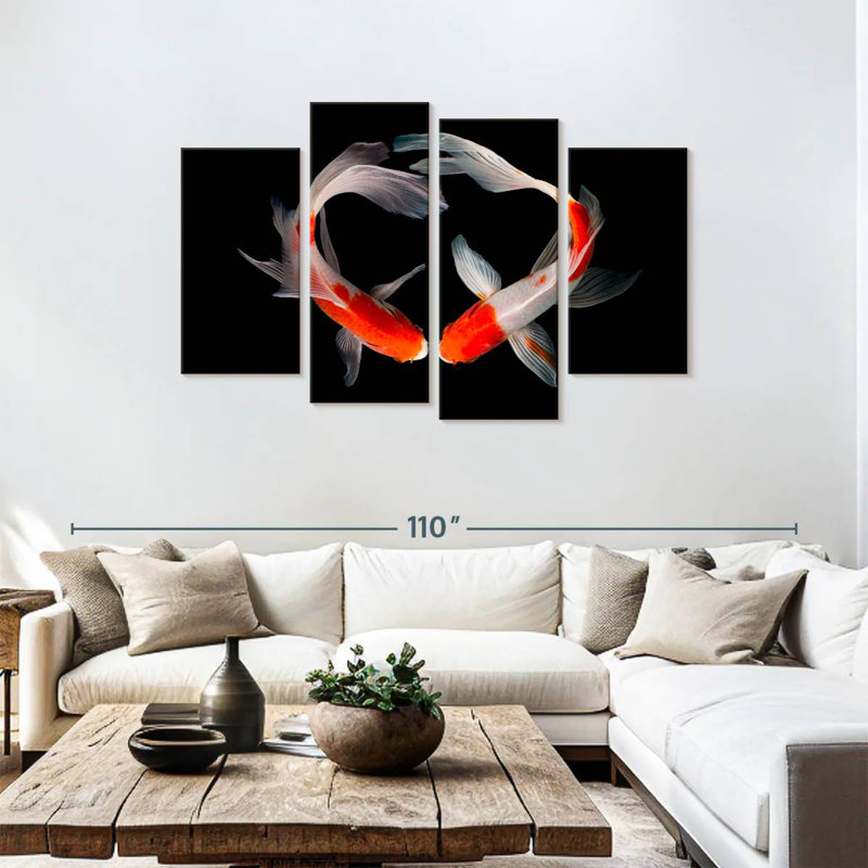 Brampt Koi Fish Love, 48'' H x 75'' W