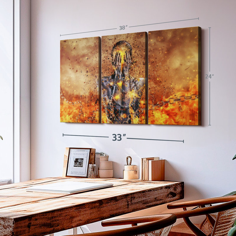 " Through Ashes Rise ", 24" H x 38" W x 1.25" D