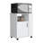 Kitchen Cart, Three Side Shelves, White Finish