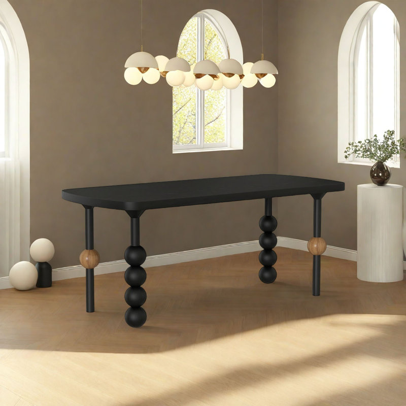 Table de salle à manger French, H 29,5 po x L 55,1 po x l 35,4 po