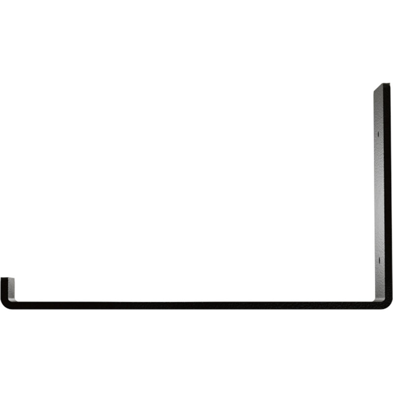 Hammered Gold Steel 2"W x 12"D x 7"H Hanging Shelf Bracket