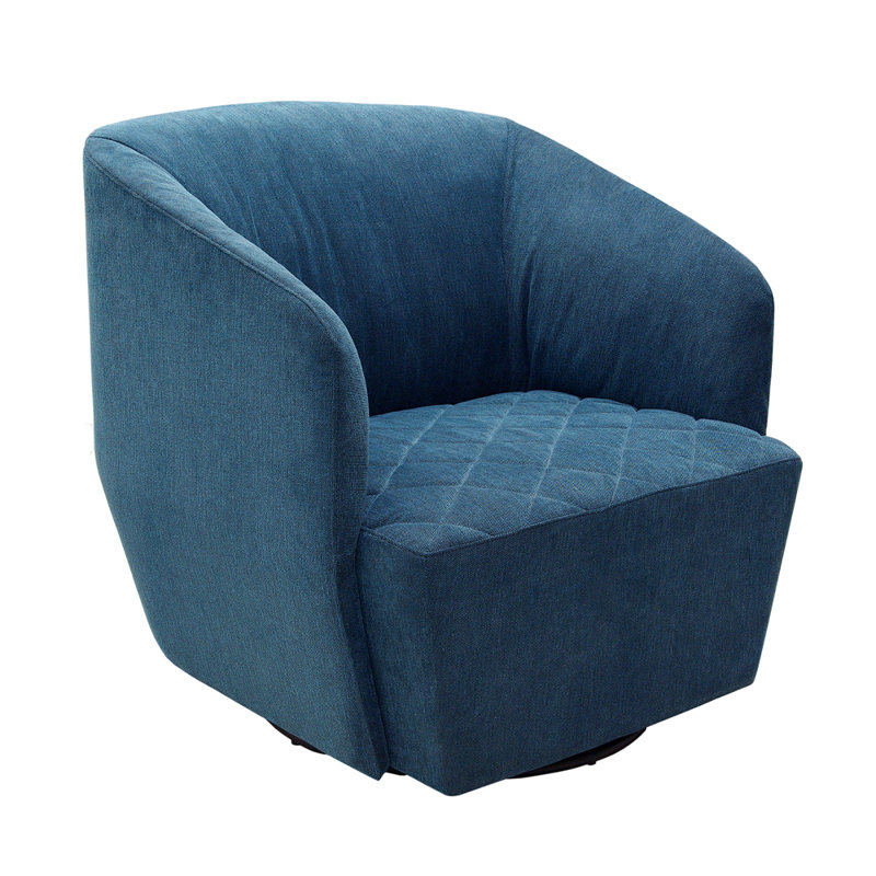 Fauteuil demi-tonneau revêtu de tissu d'ameublement, Onix 59